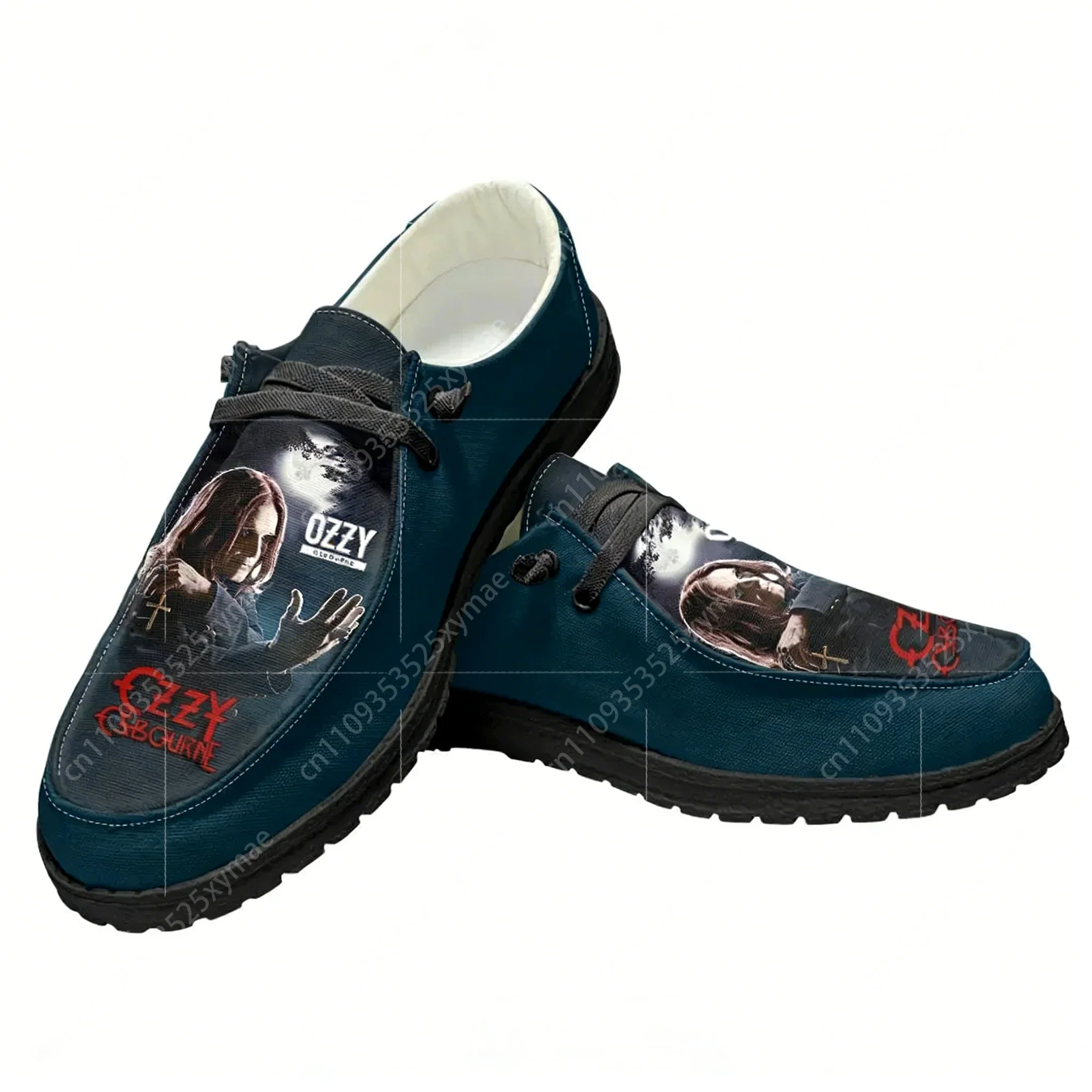 

Ozzy Osbourne Rock Band Flat Shoes Mens Womens Casual Shoes Outdoor Lightweight Footwear Hiking Fashion Casual Flat Shoes