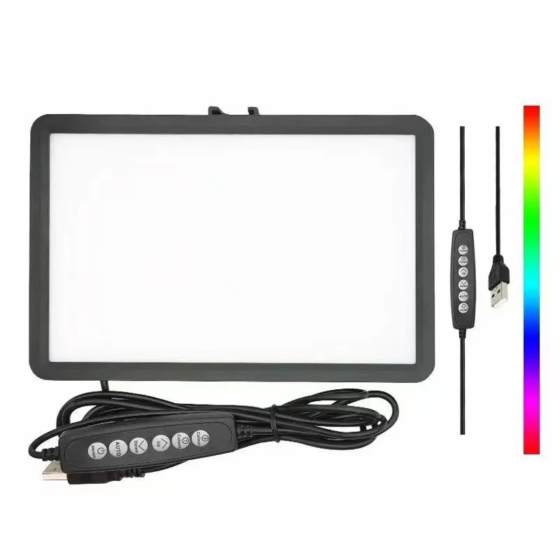 6/8 Inch LED Video Light For Live Streaming Photo Studio Light Panel Photography Dimmable Flat-panel Fill Lamp 3300-5600K