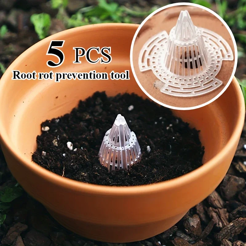 Cone Shape Flower Pot Drainage Mesh Gasket Breathable Anti Soil Leakage Cover For Succulent Potted Plant Root Protection