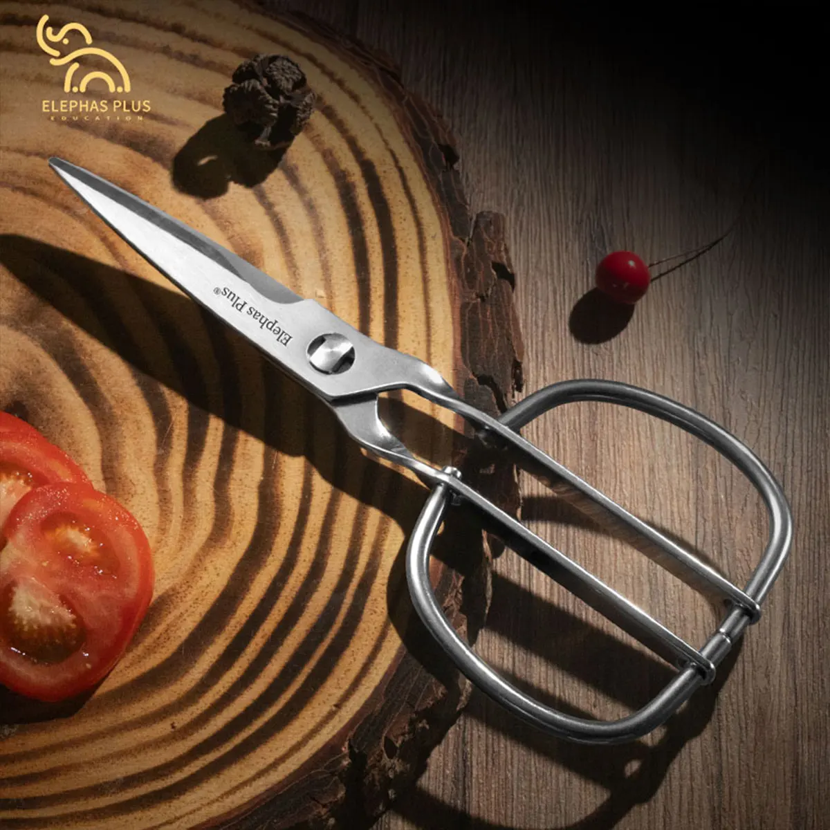 All Steel Curved And Straight BBQ Scissors - Grilling Shears For Meat & Chicken Cutlets | Portable Kitchen Tool Home Use
