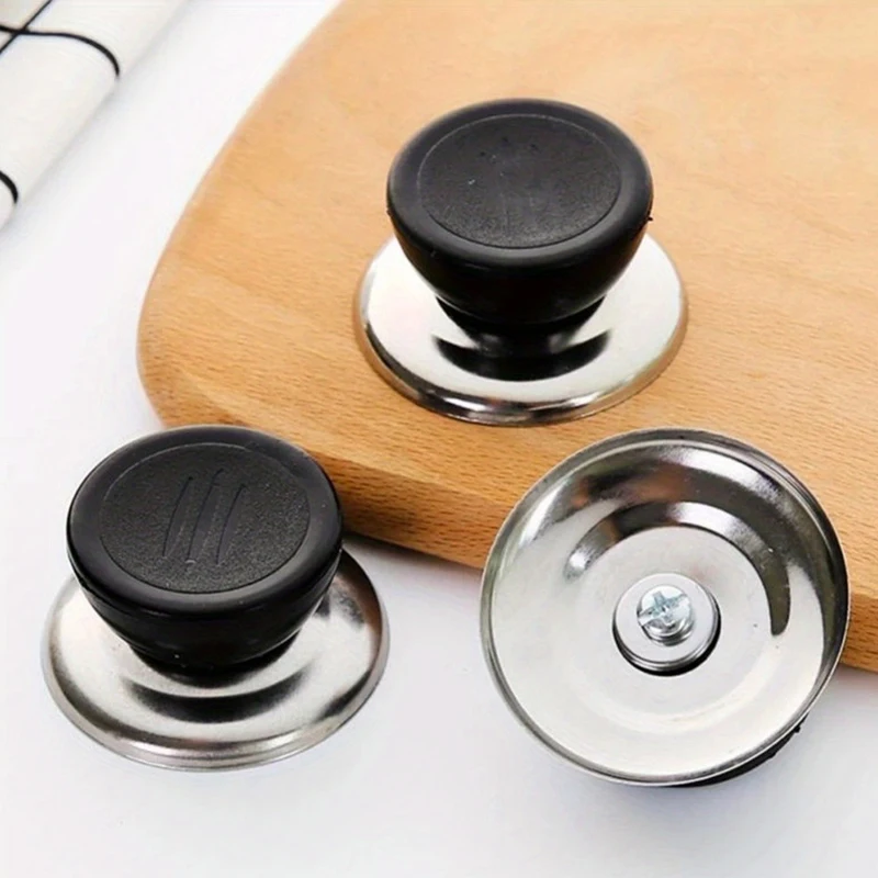 3pcs Kitchen Handle Cookware Knob Cover Glass Bottom Cover Pressure Cookers Universal Pot Lid Handle Interchangeable Handles