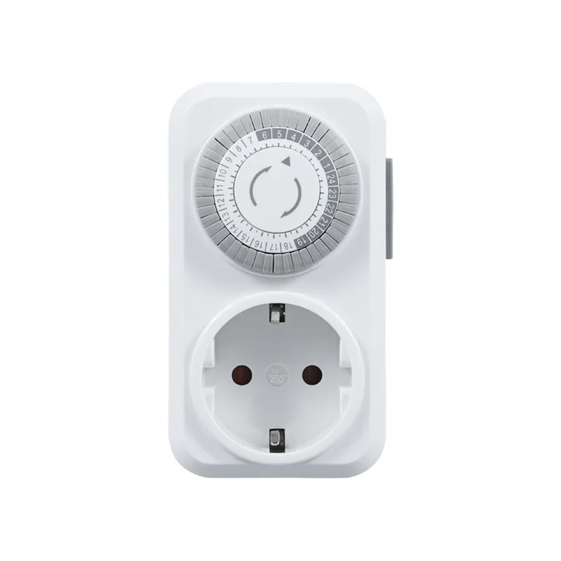 EU Plug Timing Socket 24-hours Cycle Switch Mechanical Timer Automatic Shutdown with Overload Protection 16A 3680W High-power