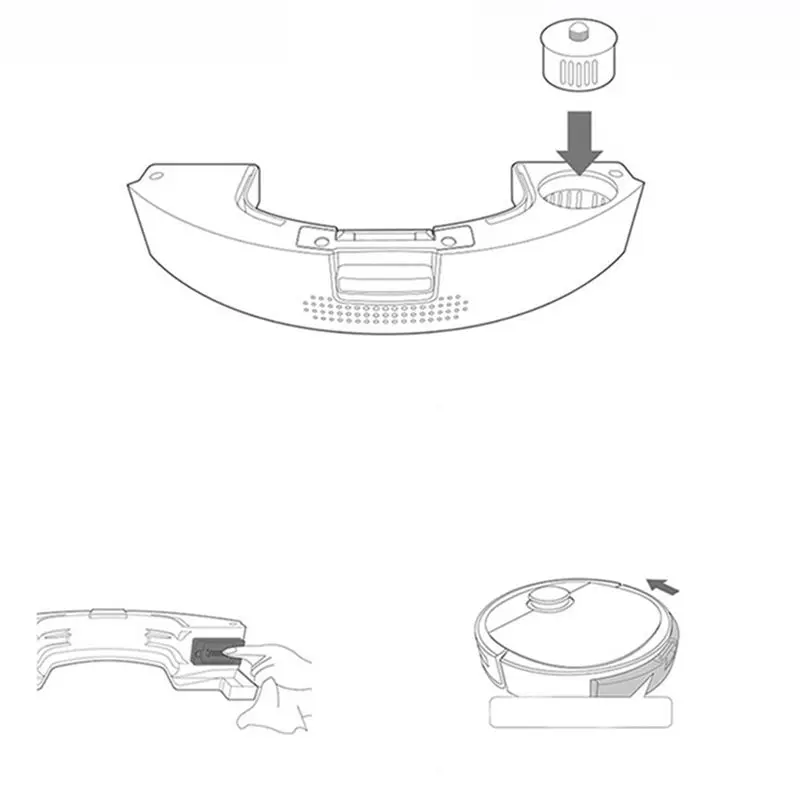 AF93-7PCS Acessórios Cápsulas Desodorantes Para ECOVACS Deebot OZMO T9 AIVI T9 MAX Kit de reposição para aspirador de pó