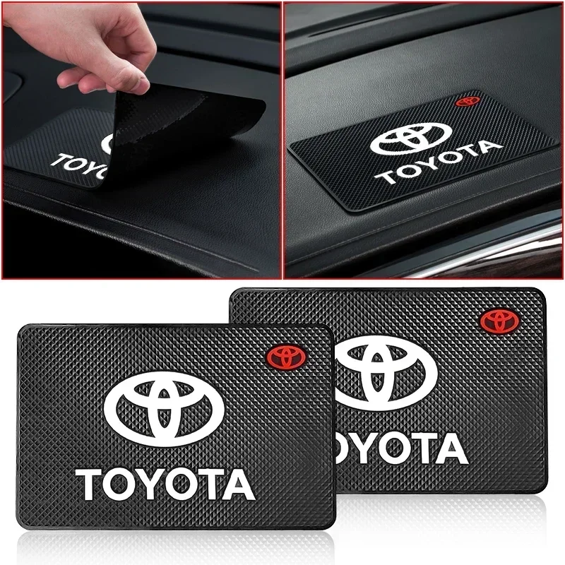 Car Anti Slip Mat Phone Holder Non-Slip Pad Car Accessories For Toyota Yaris Corolla Avensis Aygo Vitz Vios Yaris Mark-X Mirai