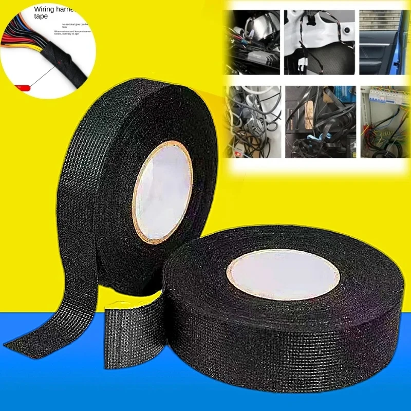 

15m/20m Tape Car Engine Compartment Car With High Temperature Resistance Insulation Flame Retardant Velvet Electrical Tape Cloth