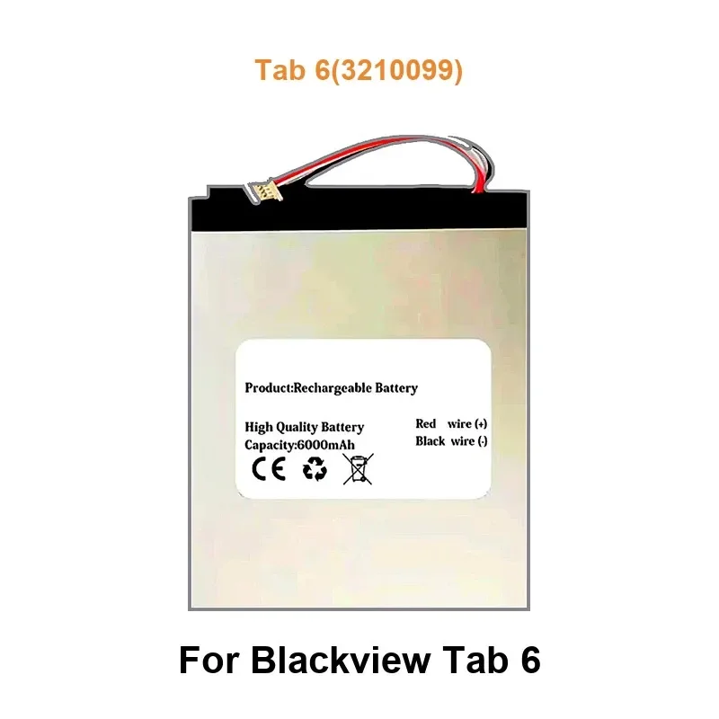 

Аккумулятор для ноутбука Blackview Tab 6 Tab 6 (3210099), реальная емкость 5580 мАч