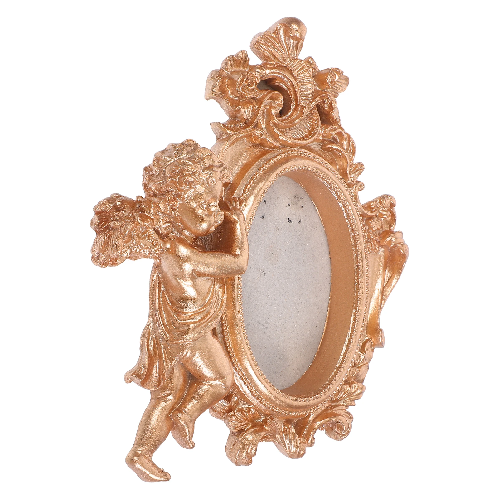

Resin Ornaments Picture Frames Angel Holder Commemorate Angel-themed Golden Baby