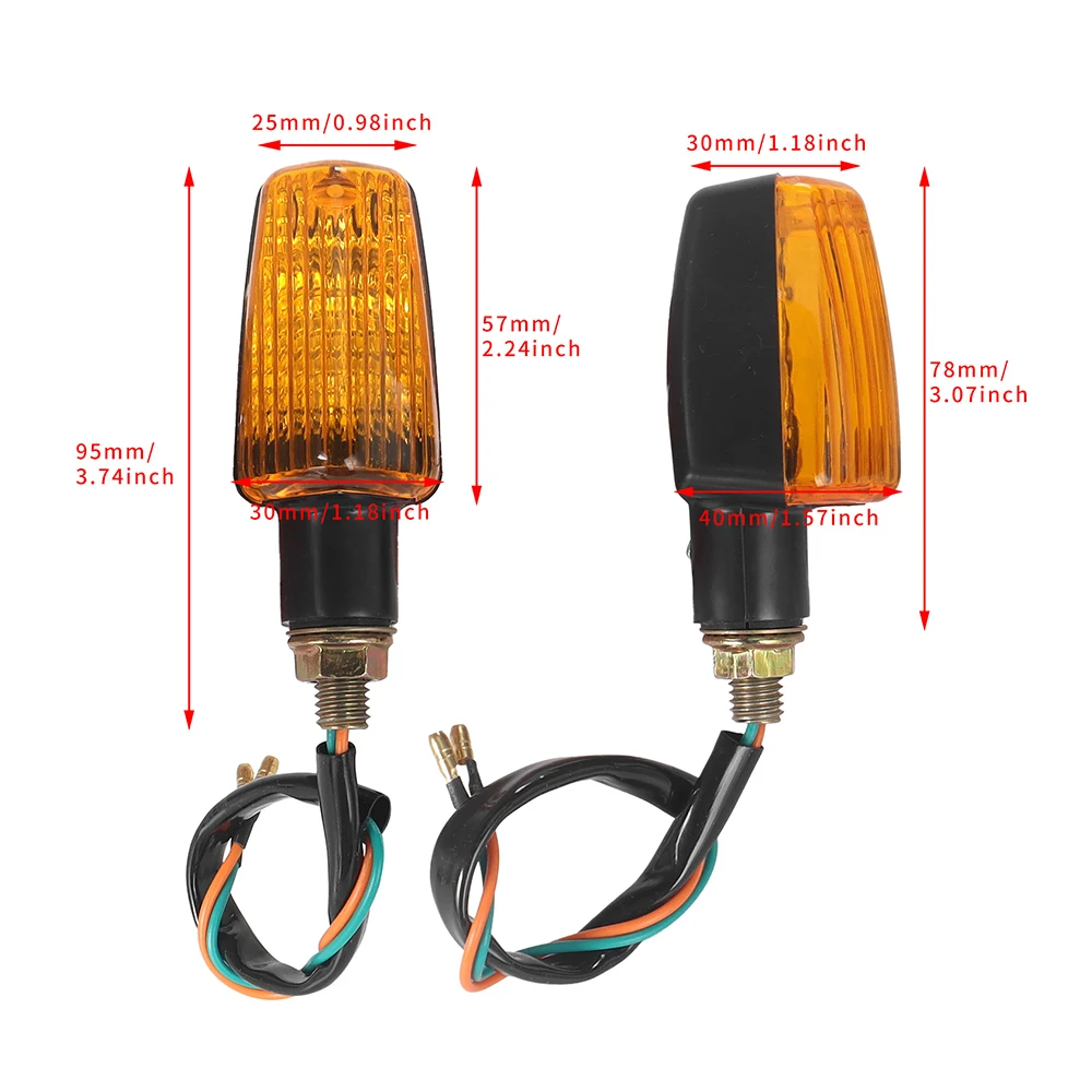Motorcycle 4Pcs / 2pcs 12V Blub Turn Signal Lamp Turning Indicators Light Blinkers Signal Bike Accessories