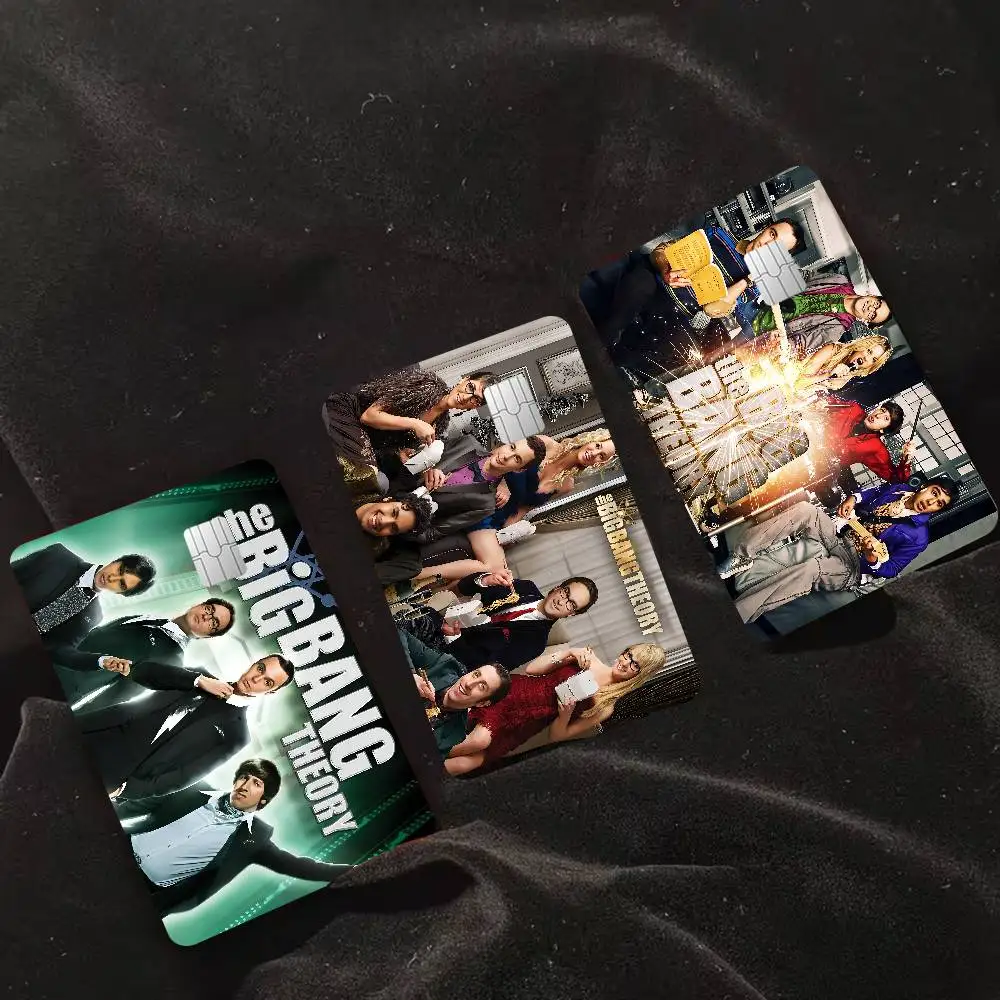 TV S-Shows The Bigs Bang T-Theoryek Game Film Cover Sticker Case for Small Chip Credit Debit Card Front Side