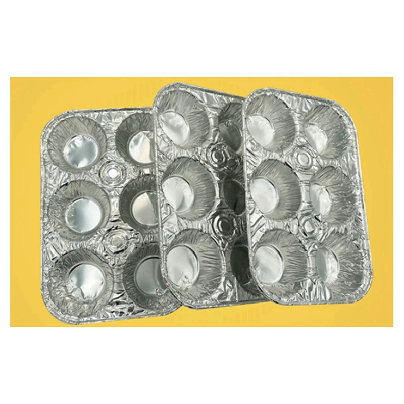 20 Pack 6-Cup Cupcake Aluminum Pans Parts Favorite Muffin Size For Baking Cupcakes