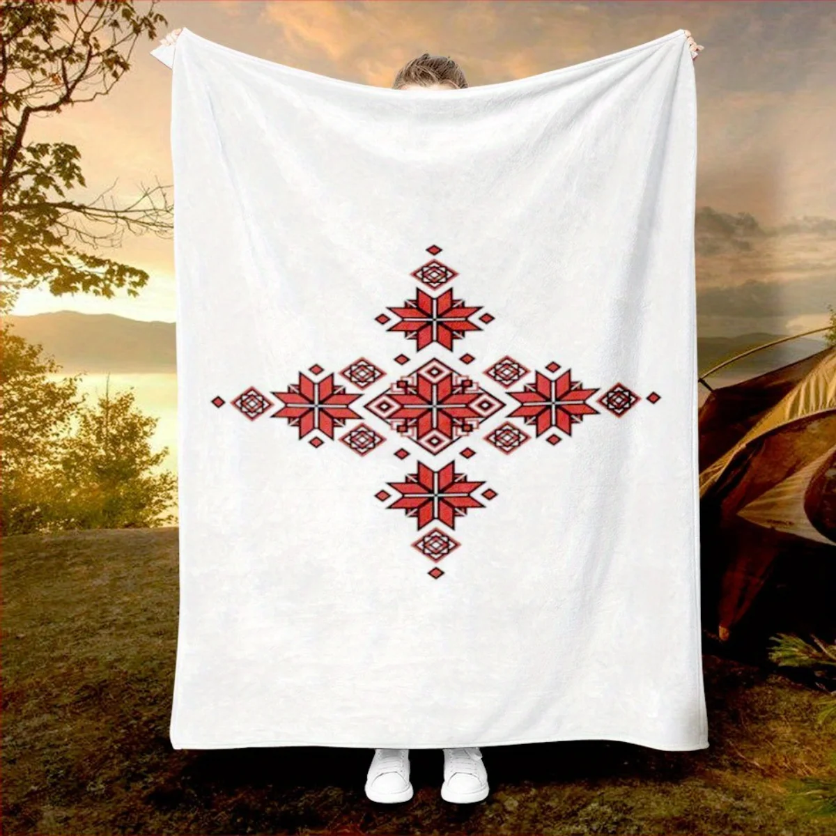 

Фланелевое одеяло с узором в богемном стиле - для кровати, дивана, офиса, путешествий, подарка, украшения, стула, праздничного подарка, подачи друзей,