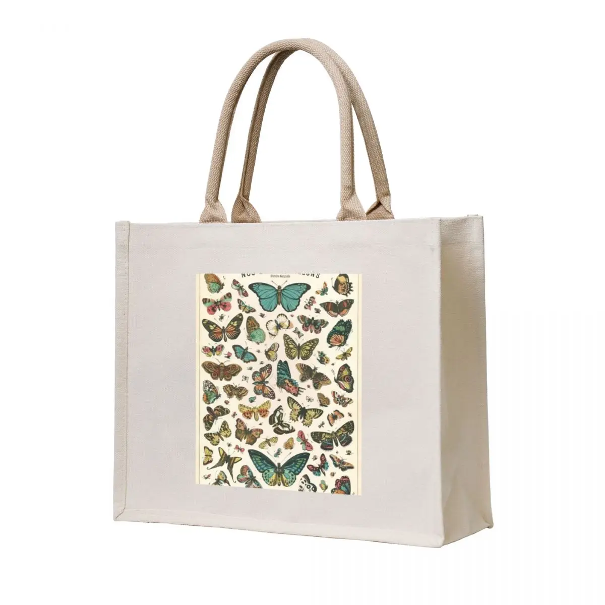 

vintage butterfly poster Tote Bag female bag eco pack Women's shopper bag