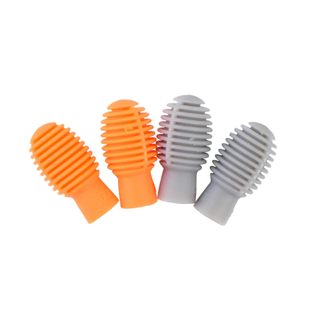 

4pcs Silicone Drum Stick Caps Protective Covers Silent Practice Tips Drumstick Accessories Replacement Pads Portable Noise