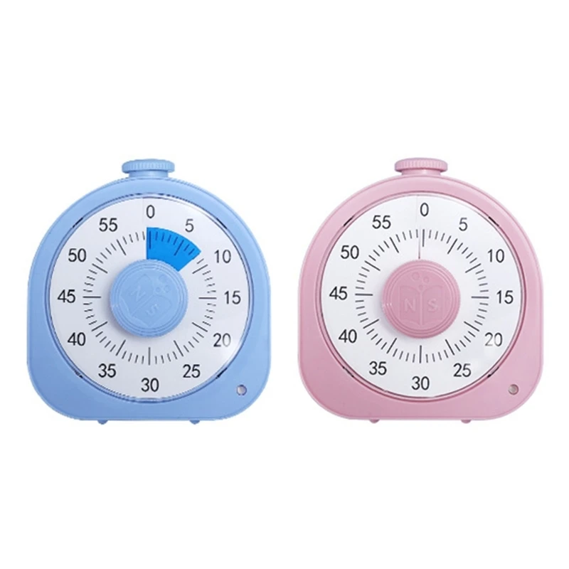 Pink Blue 60 Minutes Visual Timer Classroom Countdown Timer Silent Timer  Management Tool for Teaching and Work