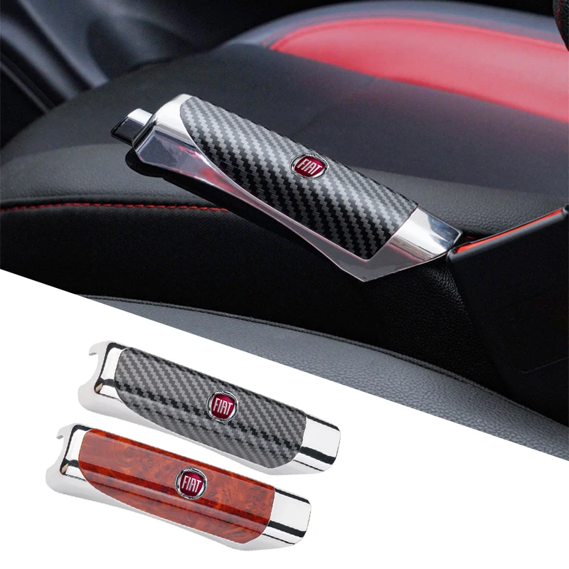 Funda protectora para freno de mano de coche, accesorio para FIAT Abarth Grande Punto Tipo Panda Ducato Freemont Doblo