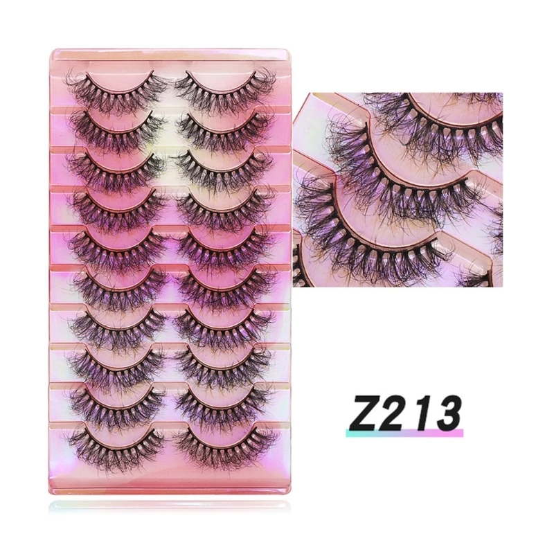 Handmade Eyelashes Fluffy-Mink Lashes Natural Mink-False Eyelashes Makeup Lashes Drop Shipping