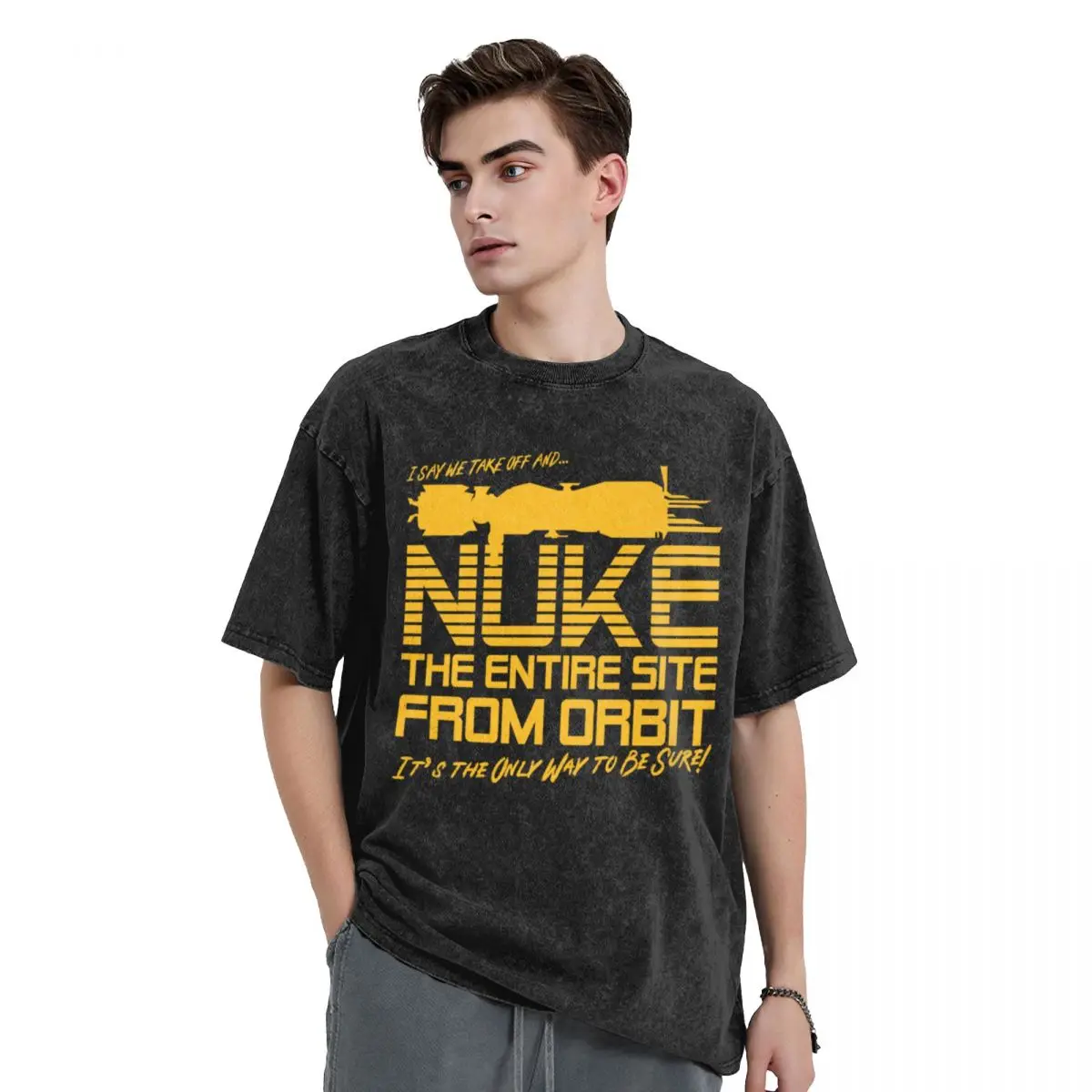 I Say We Nuke the Entire Site From Orbit T-Shirt designer shirts graphics basketball graphic tees compression shirt men