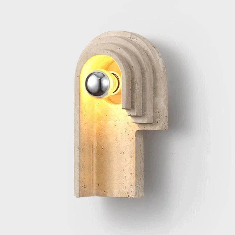 Room Decor Wall Lamp Classical Wall Lights Bedroom Travertine Home Decorations Lighting Fixtures