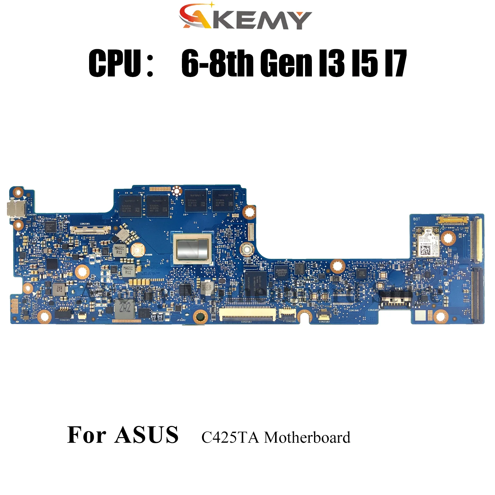 

C425TA Laptop Motherboard For ASUS Chromebook C425TA C425T Notebook Mainboard With I3 I5 I7 CPU 100% tests OK fast shipping stk