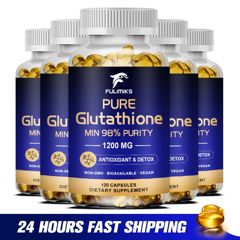 Liposomal Glutathione Capsules for Antioxidant, Detox, Immune System Skin Beauty, Liver Health Support Supplement