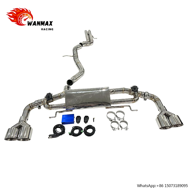 

Style Quad Polished Tailpipes for 2016-2019 Q7 3.0T V6, Electronic Valve Exhaust System, In Stock Fast Shipping