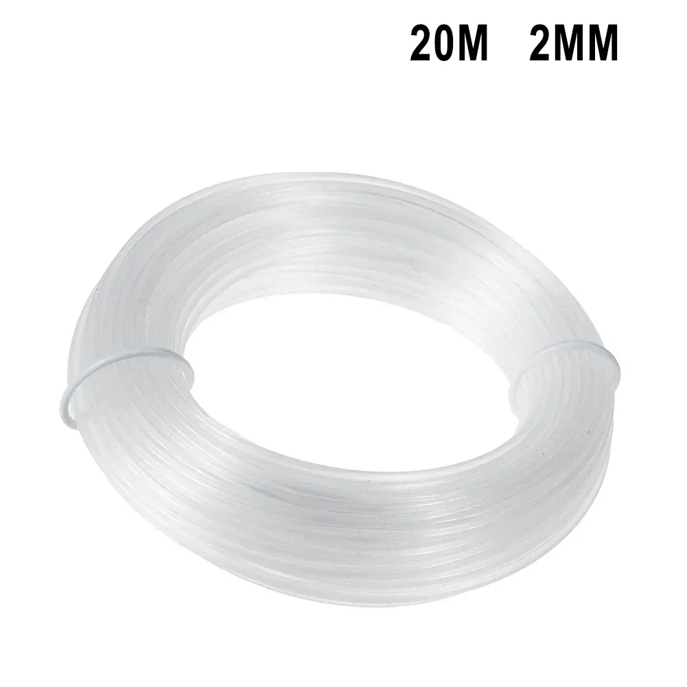 1 Roll 20M 1.6/2.0MM Mowing Nylon Grass Trimmer Rope Brush Cutter Strimmer Line Mowing Wire Lawn Mower Accessories