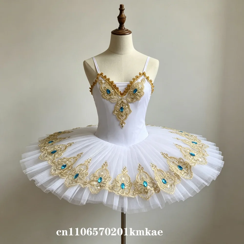 white-professional-ballet-tutu-for-girls-gold-trim-with-blue-rhinestones-for-performance-themed-party