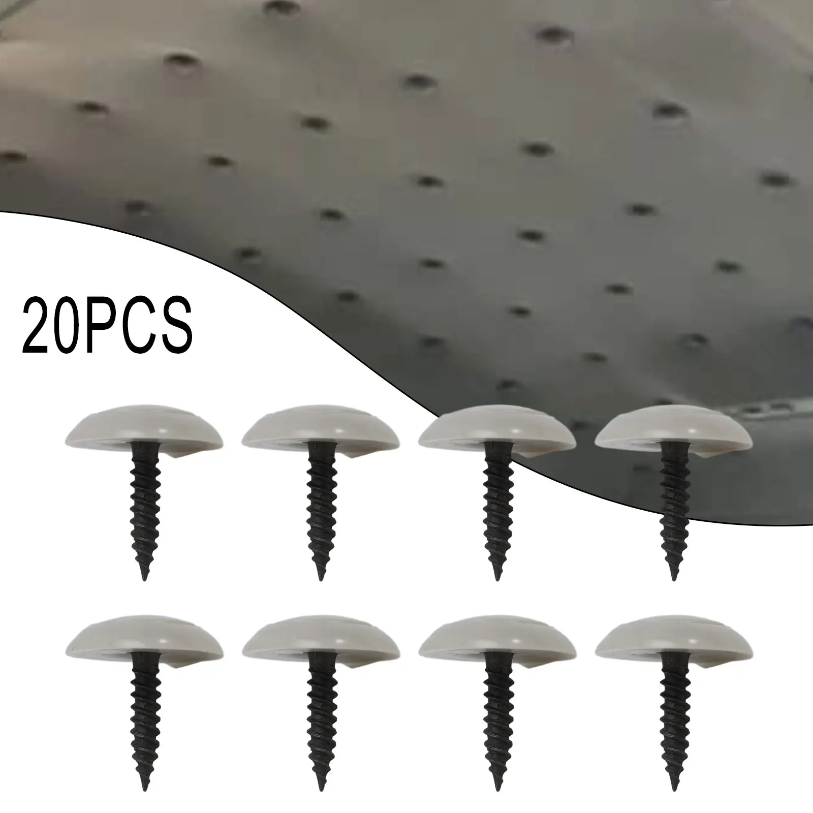 20Pcs Gray Car Roof Liner Ceiling Kit Repair Buckle Sagging Headliner Pins Rivet Snap 20mm Interior Roof Rivets