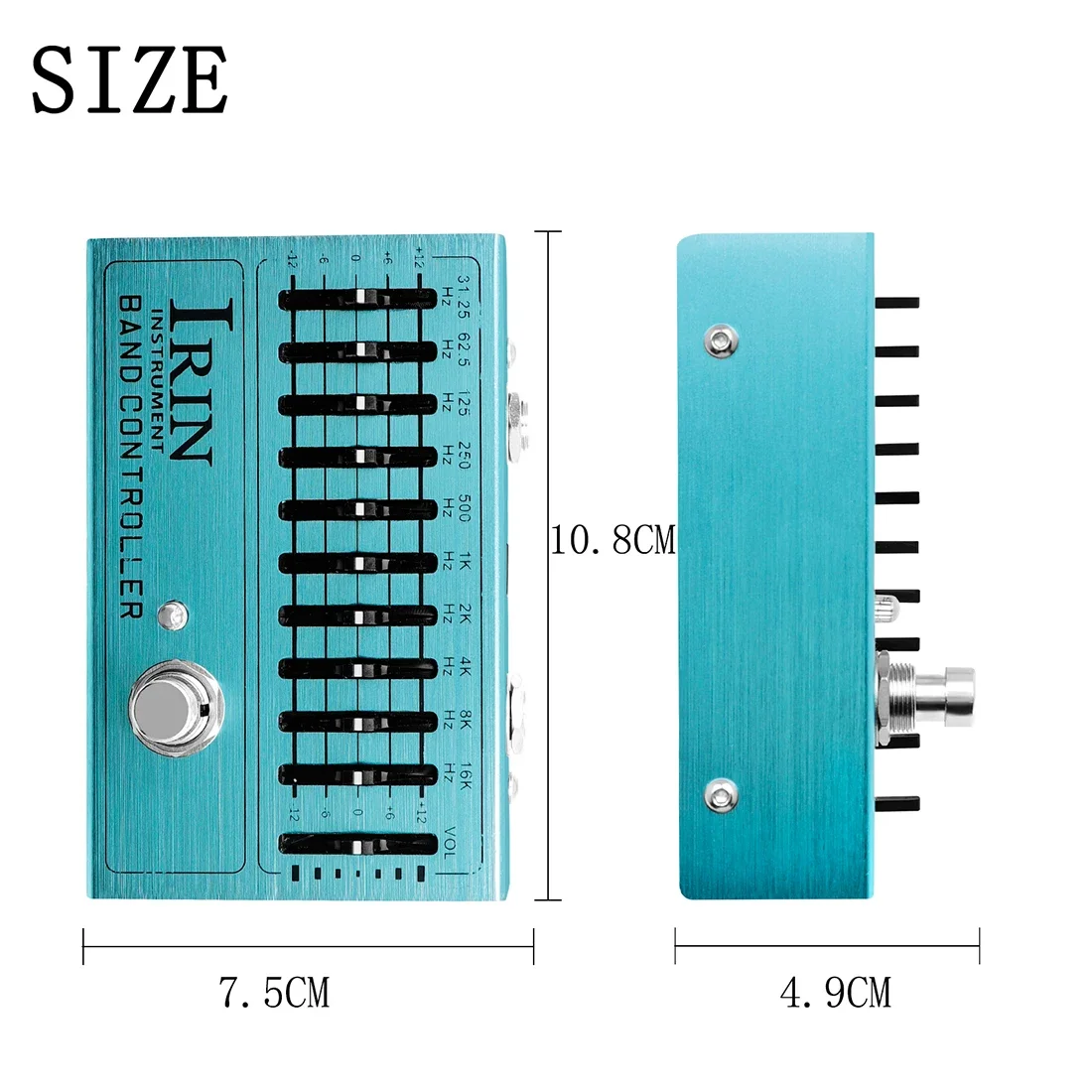 IRIN AN-40 Controller Equalizer 10 Band Electric Guitar Pedal Effect EQ Pedals True Bypass Guitar Bass Parts & Accessories