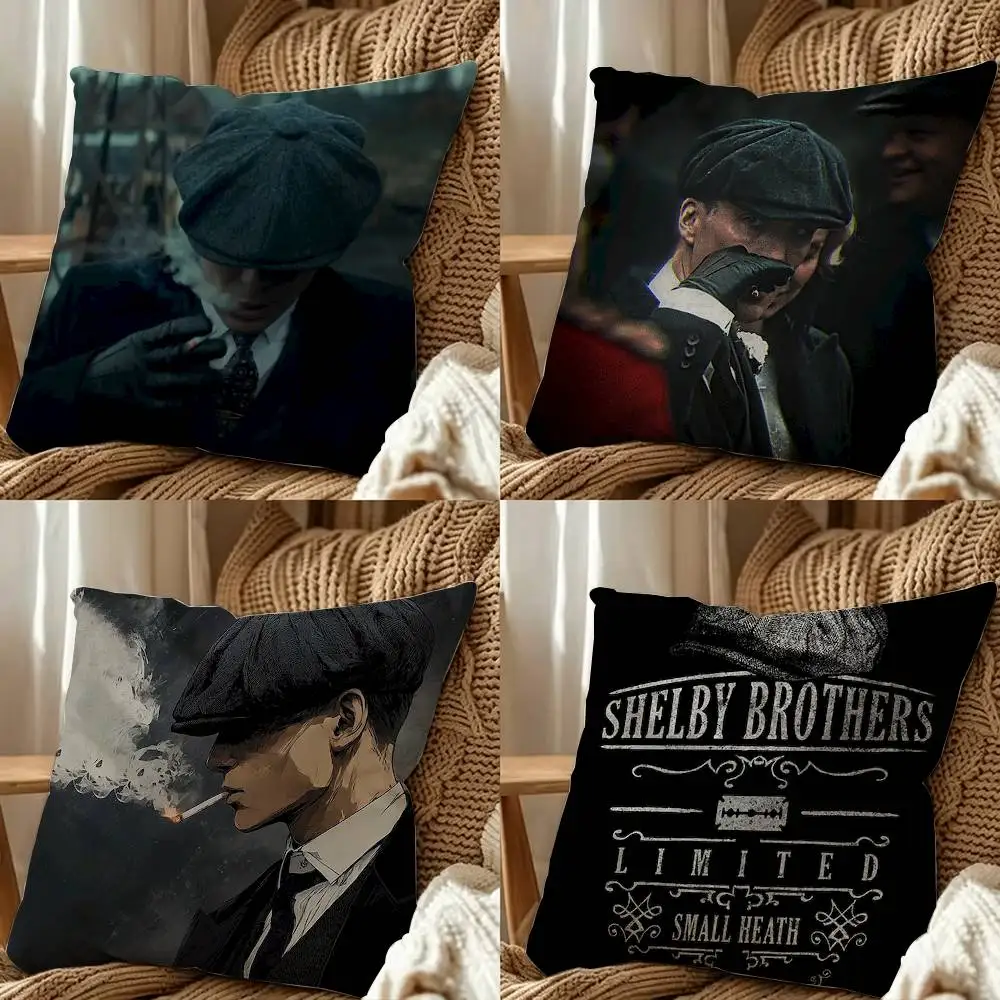 tommy shelby Peaky Blinders Double-Sided Printed Cushion Cover Bedroom Bedside Sofa Pillow Case