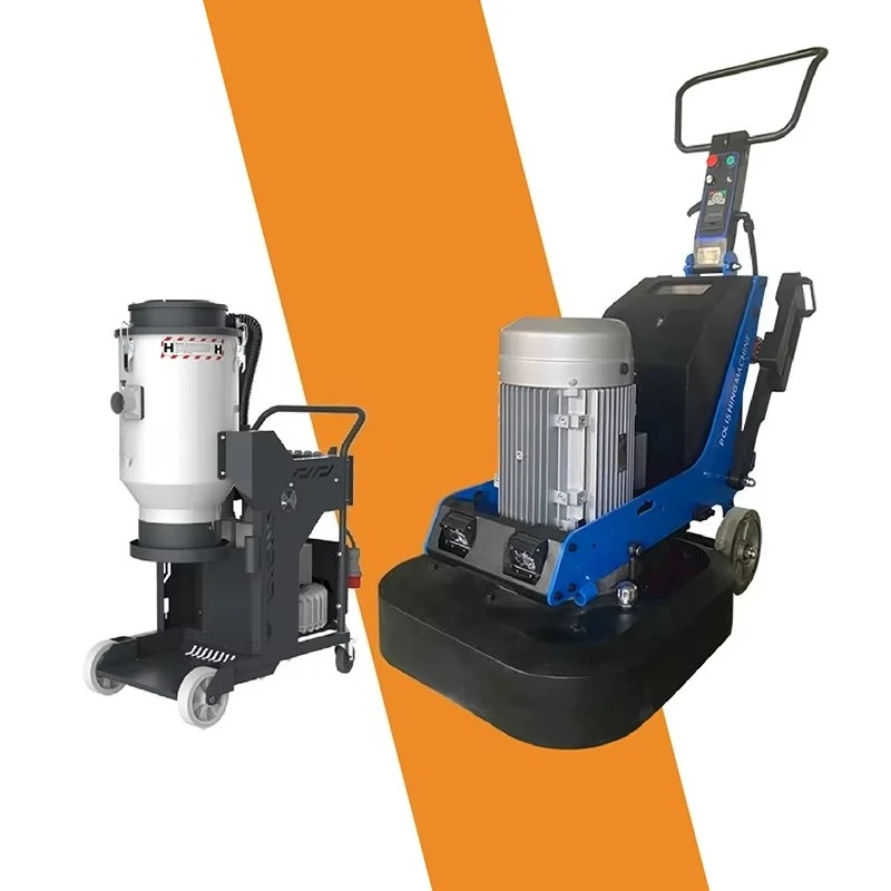 High Power 375mm Manual Engine Emery Ground Industrial Vacuum Cleaner Concrete Floor Polisher Grinder Polishing Grinding Machine