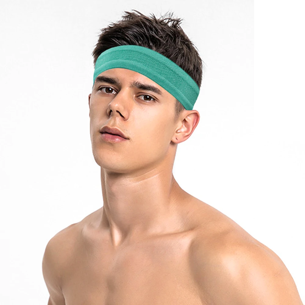 Sports Headband Exercise Sweatband Moisture Wicking Workout Sweat Bands Anti Slip Breathable for Running Riding