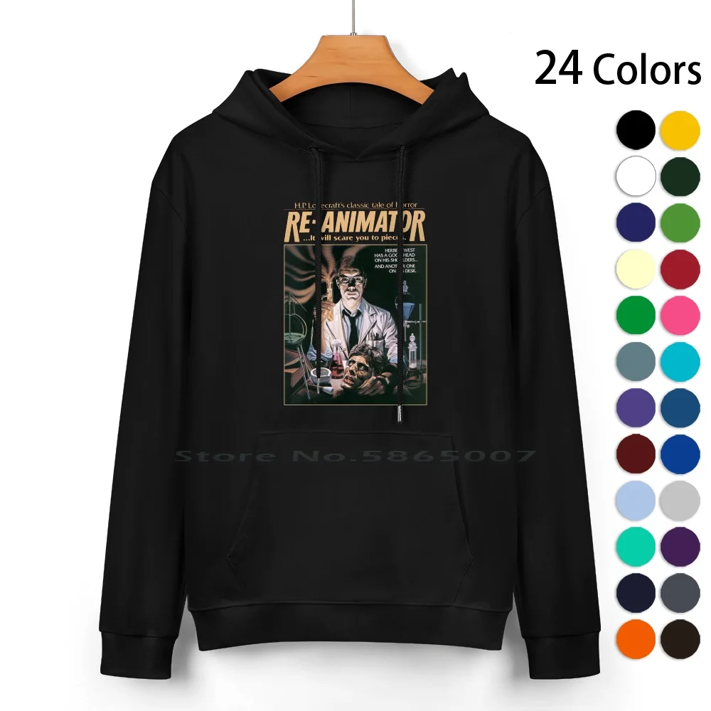 

Re-Animator Tshirt! Pure Cotton Hoodie Sweater 24 Colors Reanimator Hp Cult Film Obscure Horror Movie Vintage Retro Classic