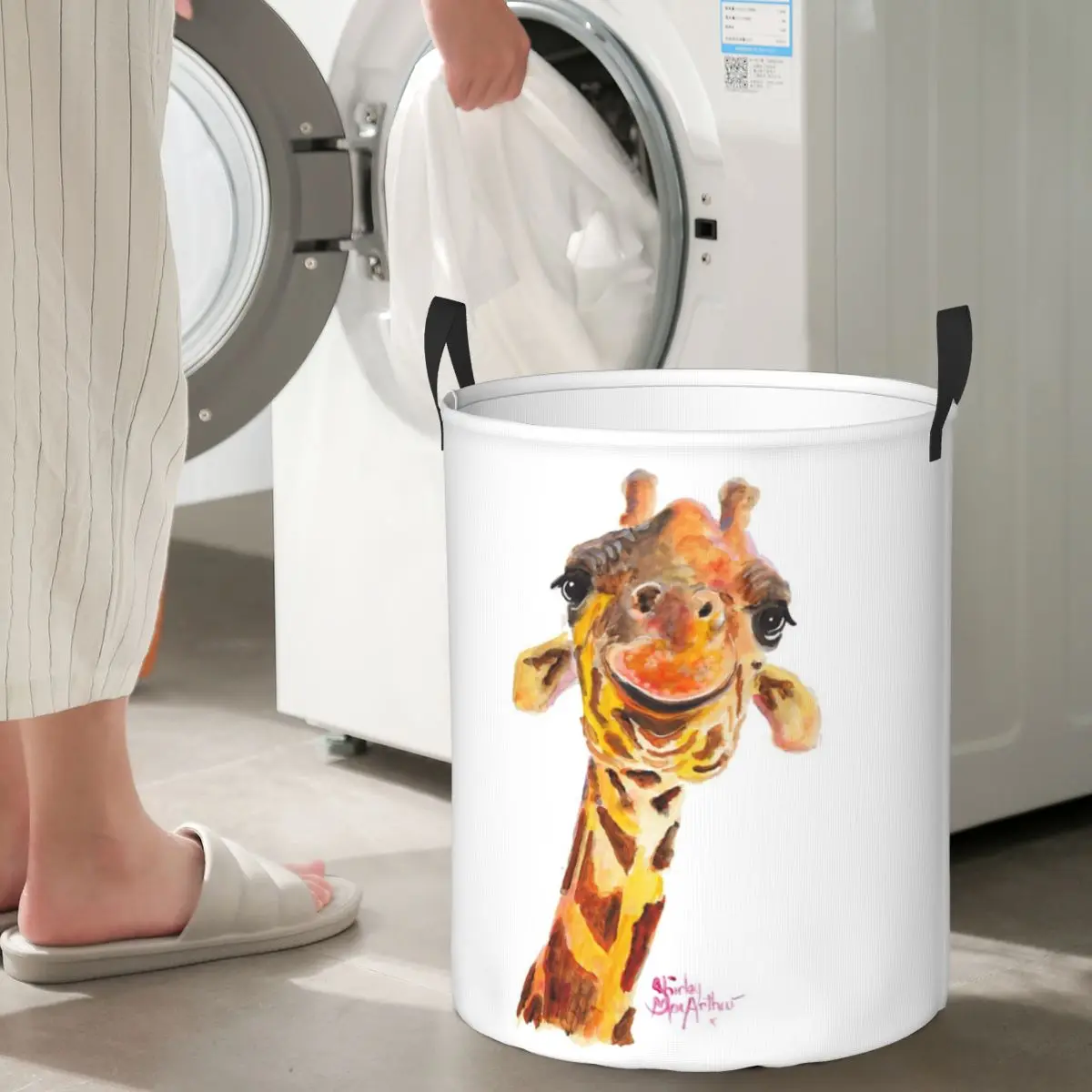 Nosey Giraffe Jo By Shirley Macarthur Cestini Per La Biancheria Pieghevoli Vestiti Sporchi Giocattoli Cestino Portaoggetti Grande Scatola Impermeabile