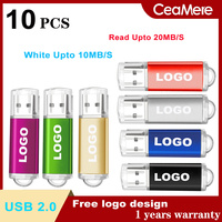Ceamere High speed color USB flash drive 10PCS 128MB 256MB Game high-speed U disk 16GB 32GB logotipo personalizado gratis