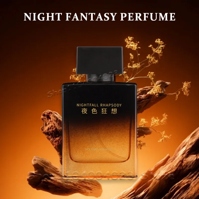Nightfall Rhapsody Pheromone Men Eau De Parfum Woody Floral Scent Perfume Long-lasting Fragrance Masculine Charm Attract Women