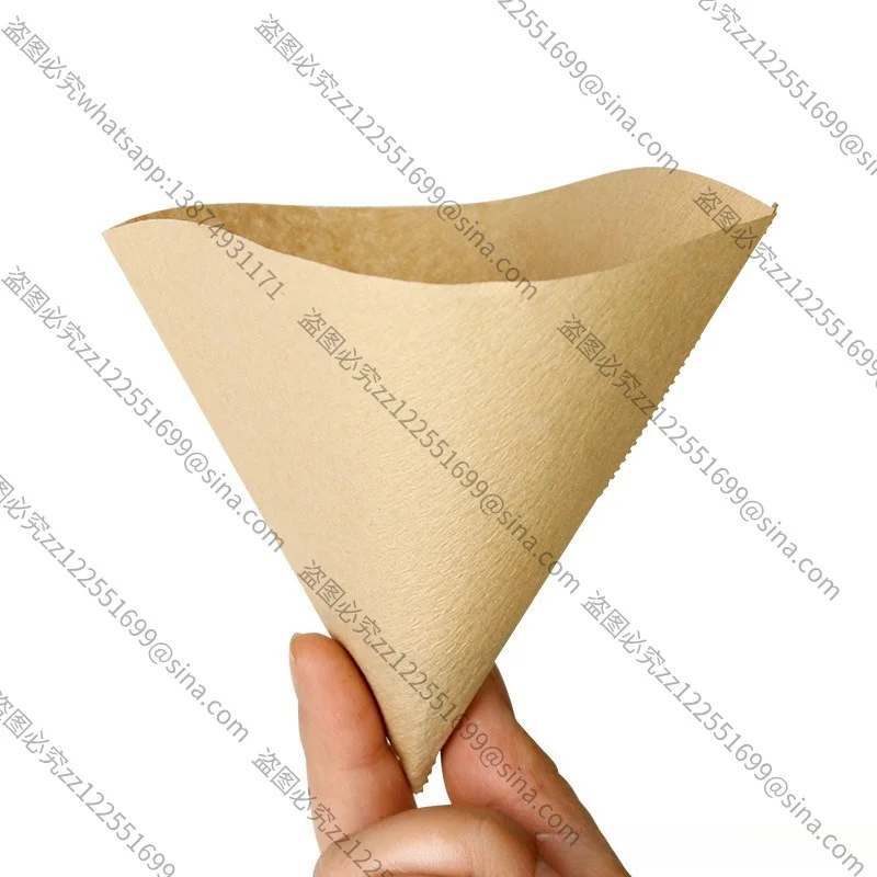 For Hand Brewing Coffee Filter Paper No Bleaching Coffee Machine Thickened V60 Cone Drip Tea Filter Cup 50 Pieces Original