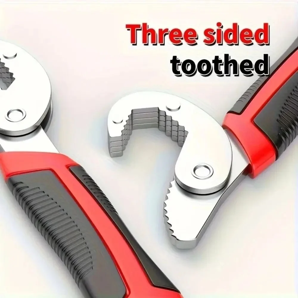 Adjustable Open End Double Wrench Multifunctional Universal Pipeline High Carbon Steel Wrench Set Manual Hardware Grip Tool