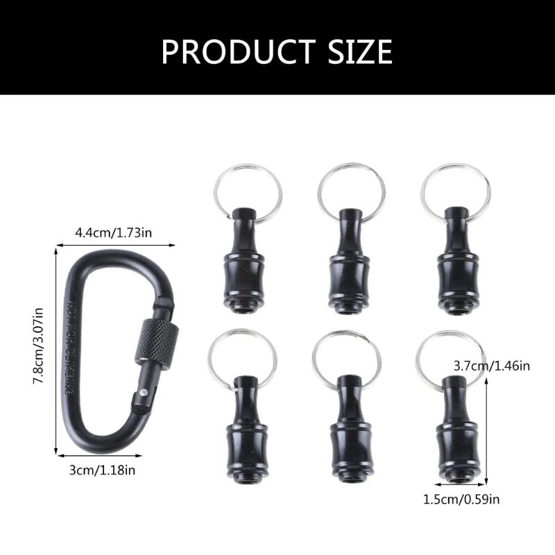 Portable Bit Holder Keychain 1/4inch Hexagonal Shank Socket Screwdriver Drill Extension Suitable For Men Tool Collection