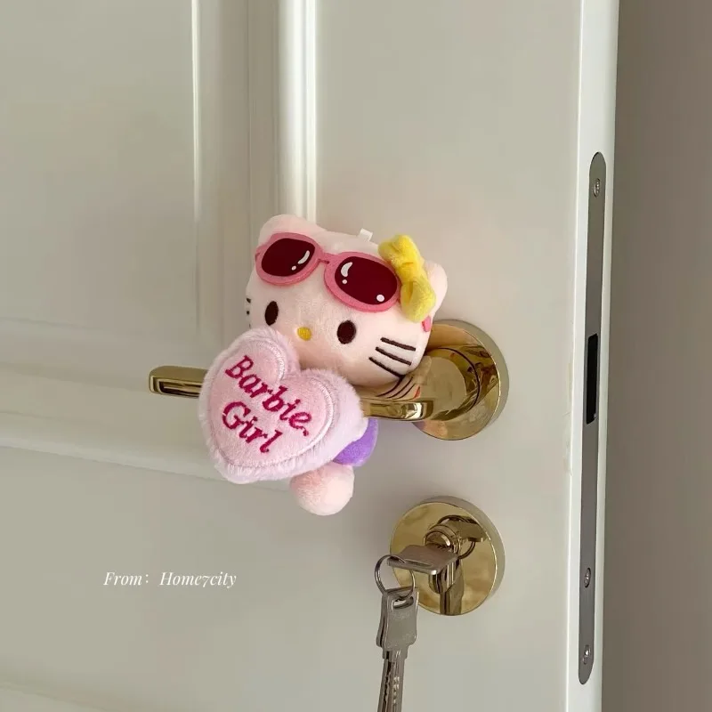 أزياء مرحبا كيتي Kawaii عمود السيارة التحول لعبة تزيين كيتي سانريو دمية ممسحة بدوره إشارة الديكور الحلي فتاة هدية #5