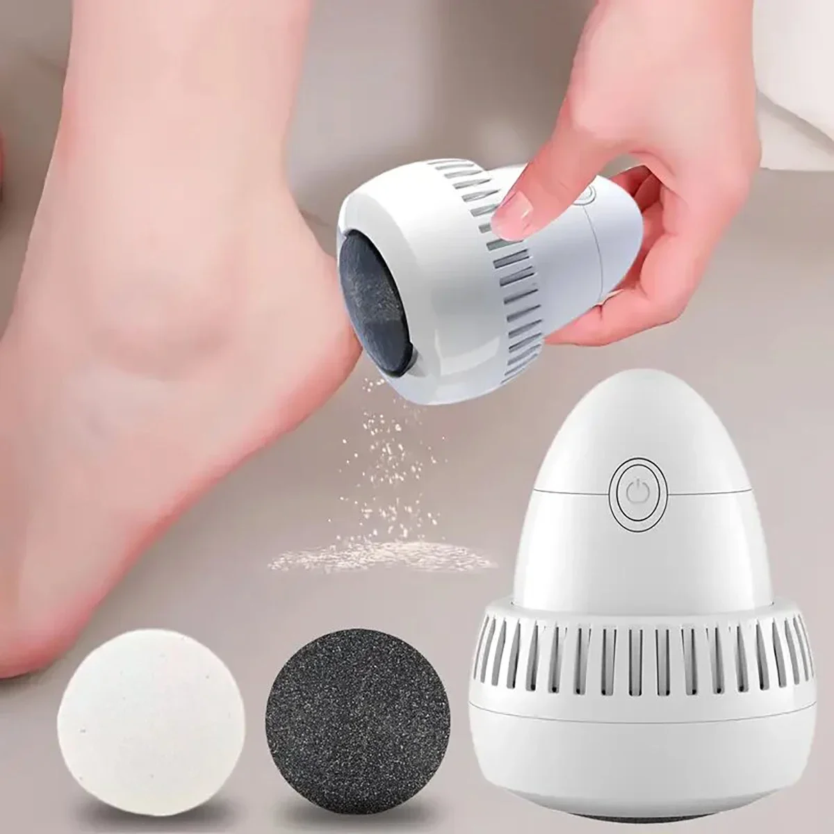 1PC USB rechargeable electric foot grinder - portable dead skin remover electric foot grinder with grinding head, perfect gift