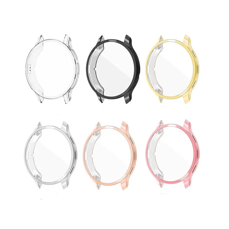 Protector de pantalla de vidrio templado, estuche rígido/funda chapada de TPU para accesorios de reloj Garmin Venu 3 3s