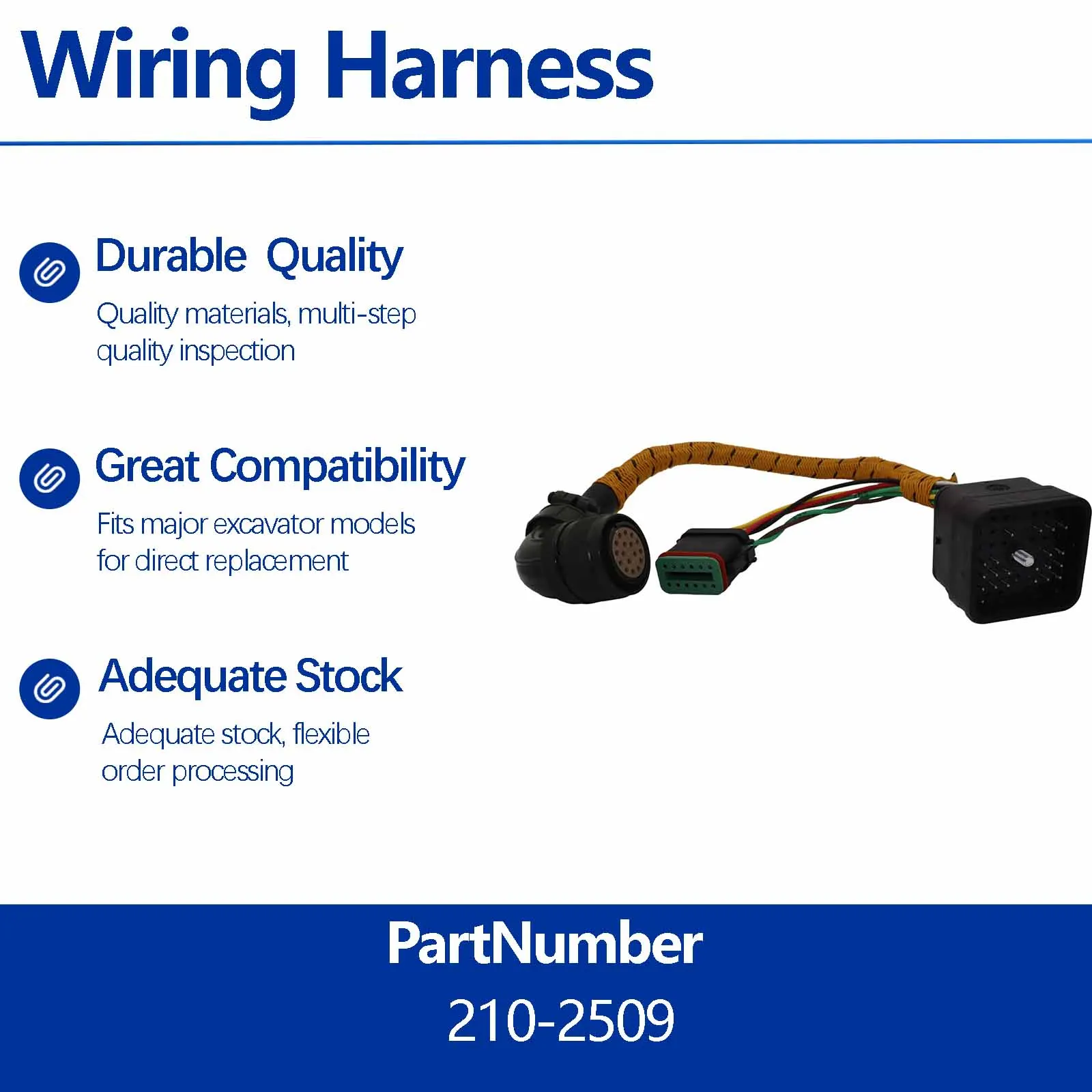 Wire Harness Assembly 210-2509 2102509 For Caterpillar CAT 572R II PIPELAYER
