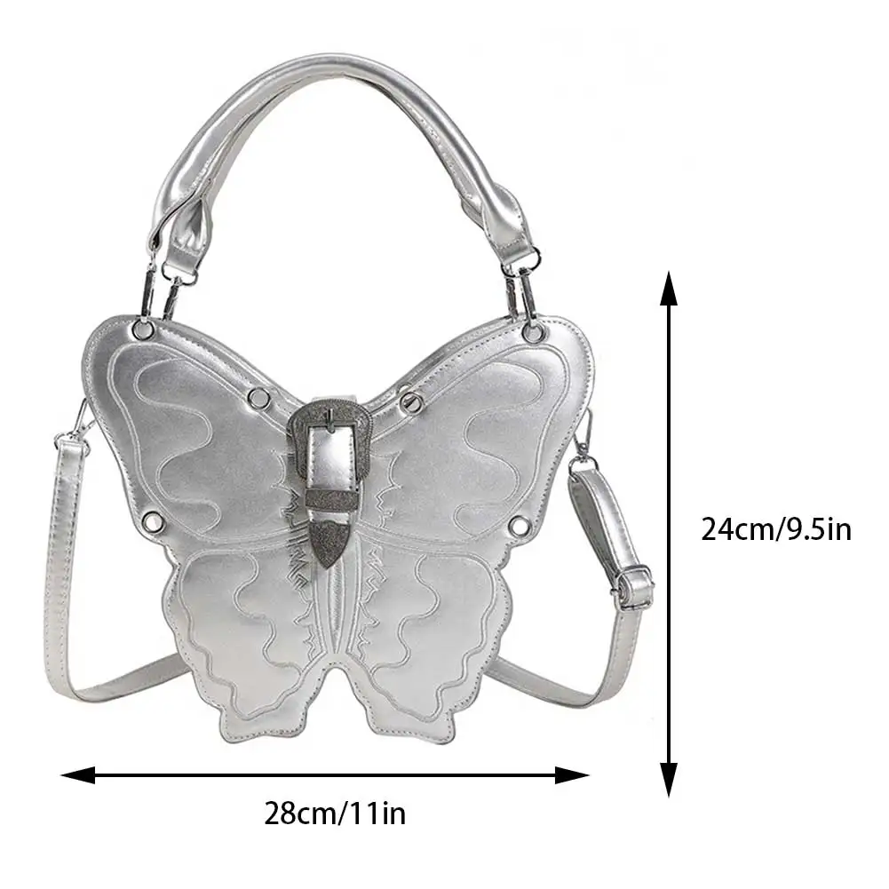 2023 New Butterfly Shape Women\'s Satchel Bags Summer Personalized Leather Retro Backpacks Gothic Embroidery Girls Messenger Bags