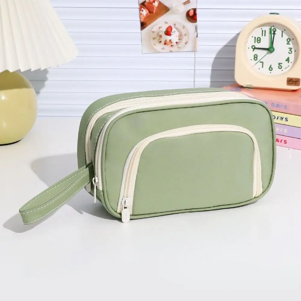 Чехол для ручек, большая вместительная сумка для хранения ручек с несколькими карманами, износостойкая сумка для хранения канцелярских принадлежностей из ткани Оксфорд, студенческая сумка