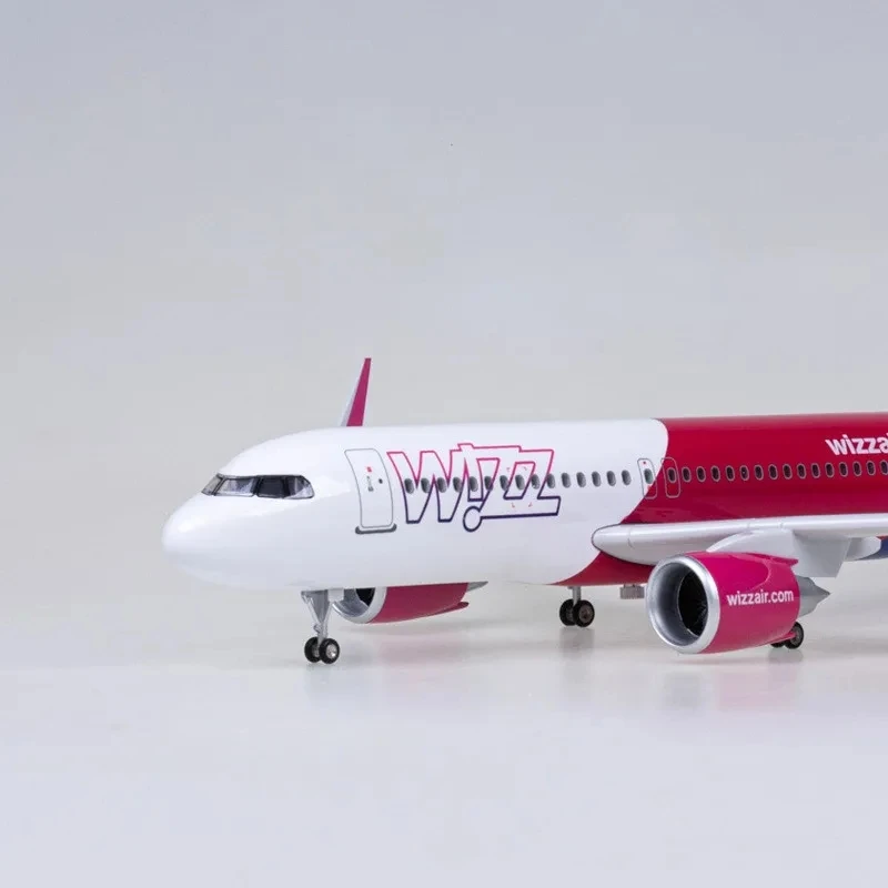 A320 Modello Aerei 47CM 320 Wizz Air giocattolo Modello Aereo Aerei Pressofusi per la Collezione Regali per la Decorazione Dell'ornamento