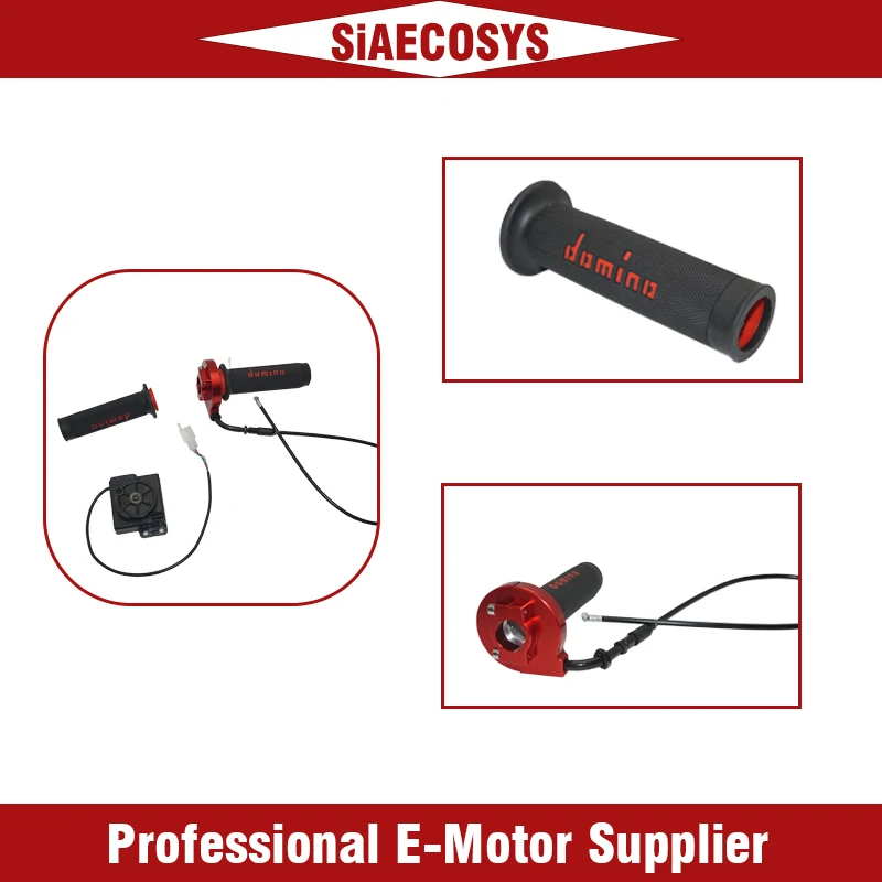 Electric Motorcycle 22MM Handlebar Accelerator Handle Line Throttle Racing Motocross Gel Rubber Domino Grip