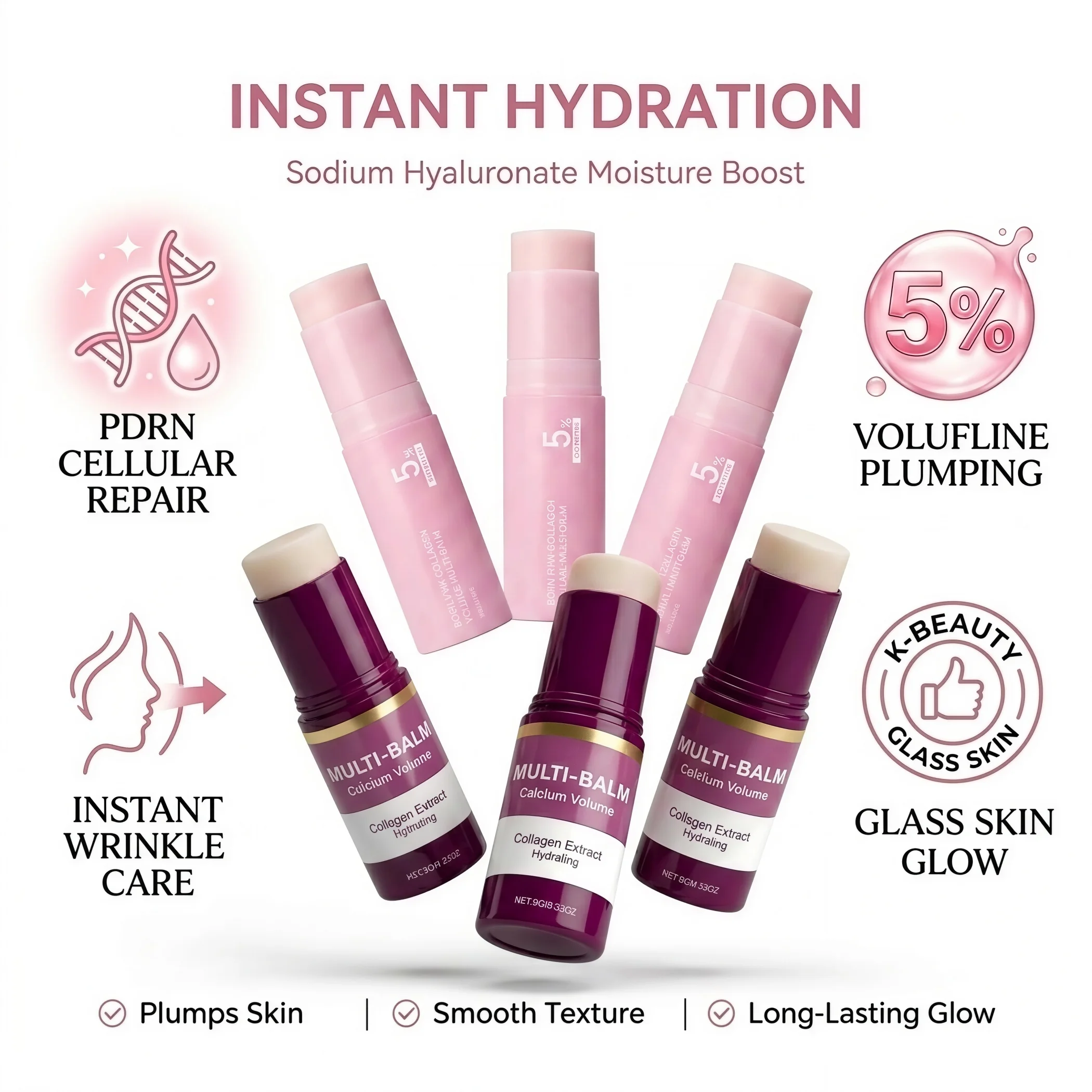 Retinol Anti Wrinkle Cream - K‑Beauty PDRN 5% Volufiline & Collagen