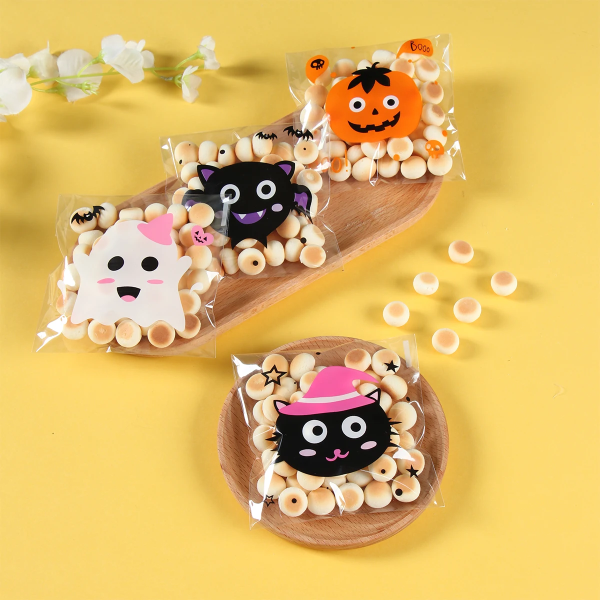 Самозапечатывающиеся Сумки на Хэллоуин, искусственные призрачные сумки для домашнего фокуса или подарка на Хэллоуин, искусственные принадлежности