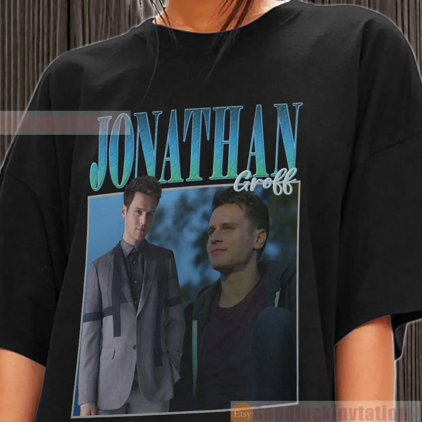 Jonathan Groff T Shirt Cotton Vintage 90 amp 39 s Crewneck vintage Washed fashion Unisex Stretched streetwear Slightly Casual